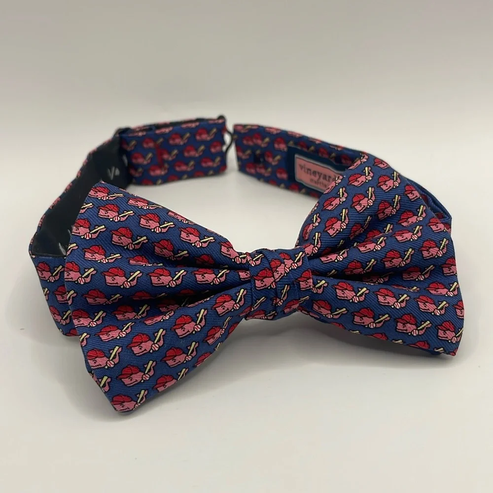 Vineyard Vines Baseball Whale Bow Tie